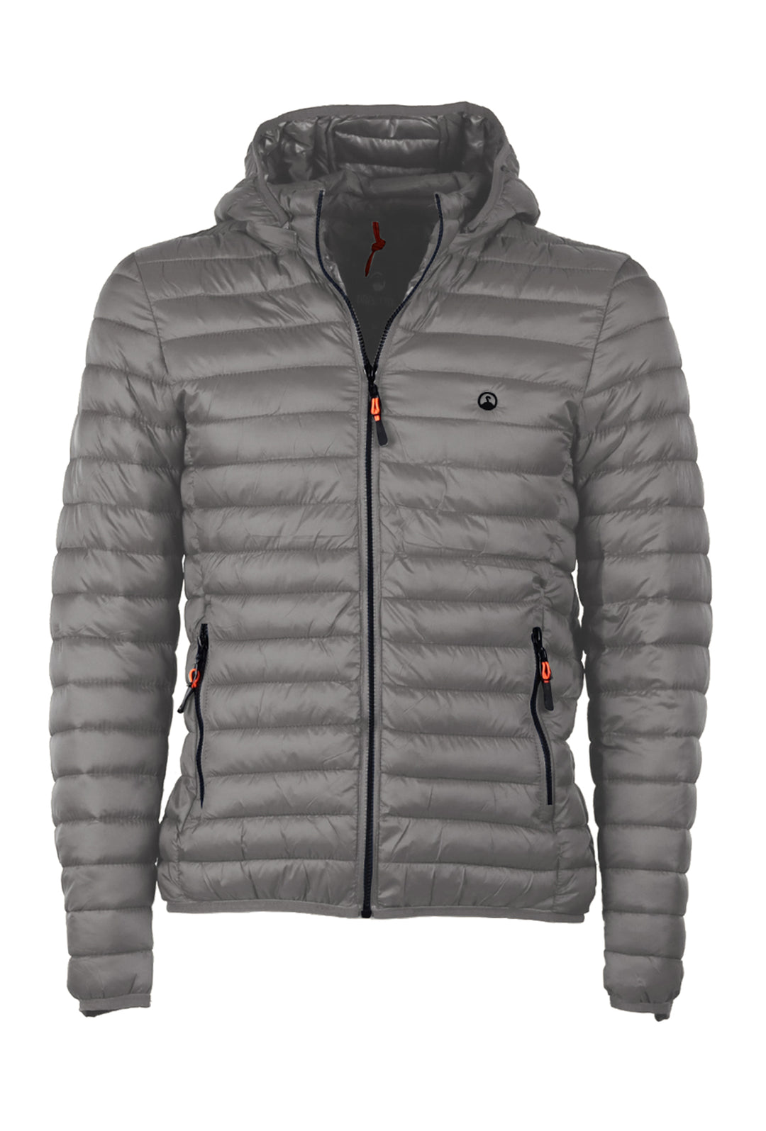 Giubbotto Uomo Piumino 100 Grammi Cappuccio Smontabile Giubbotti Slim Fit Dresserd - GRIGIO