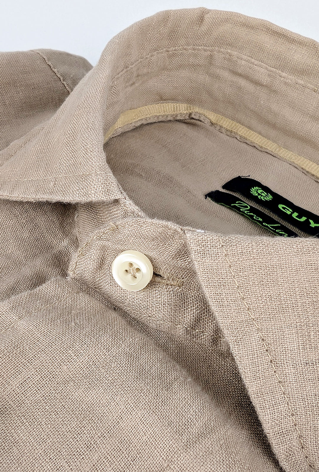 Camicia uomo manica lunga 100% Lino semi slim fit - CORDA