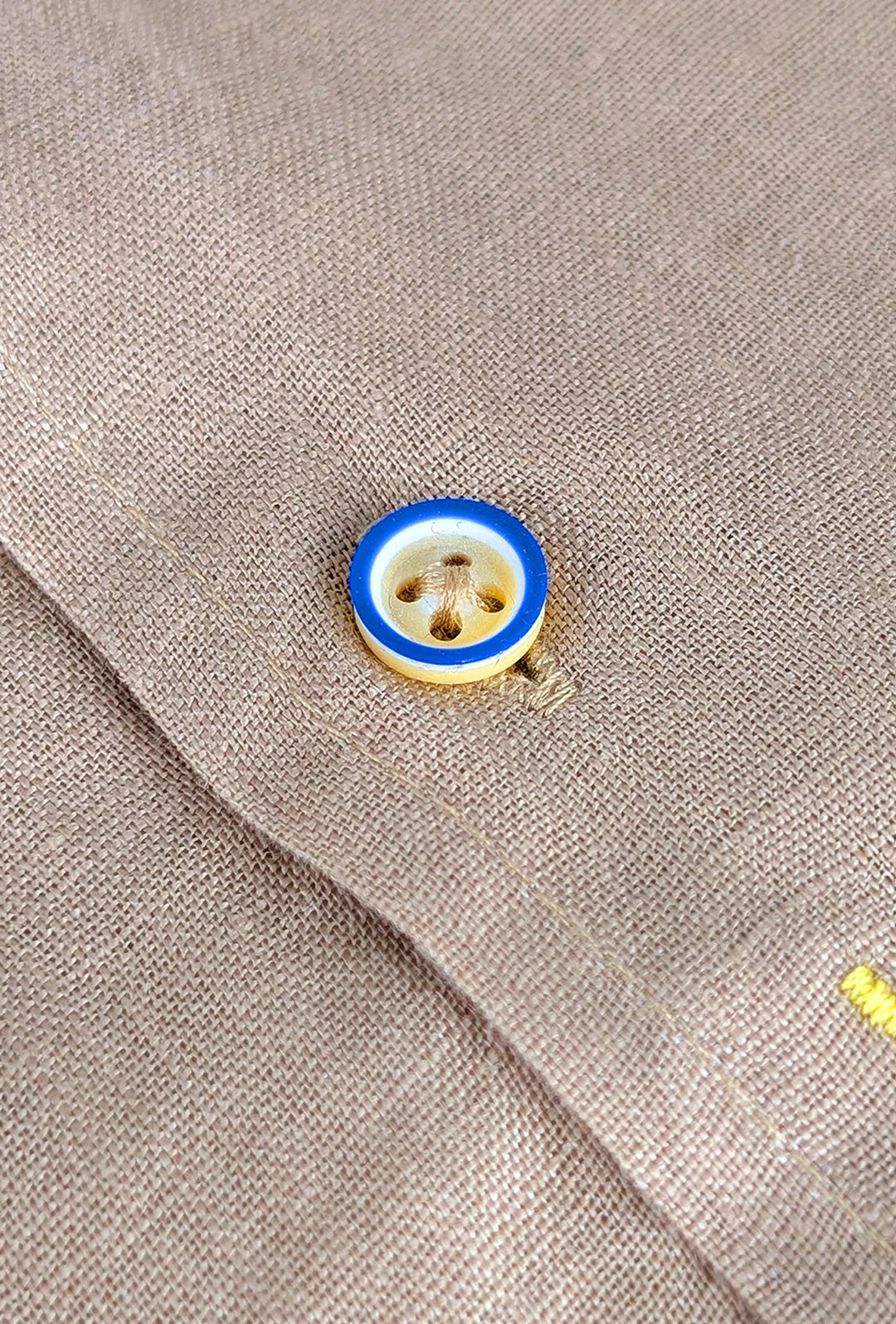 Camicia uomo manica lunga 100% Lino semi slim fit - CORDA