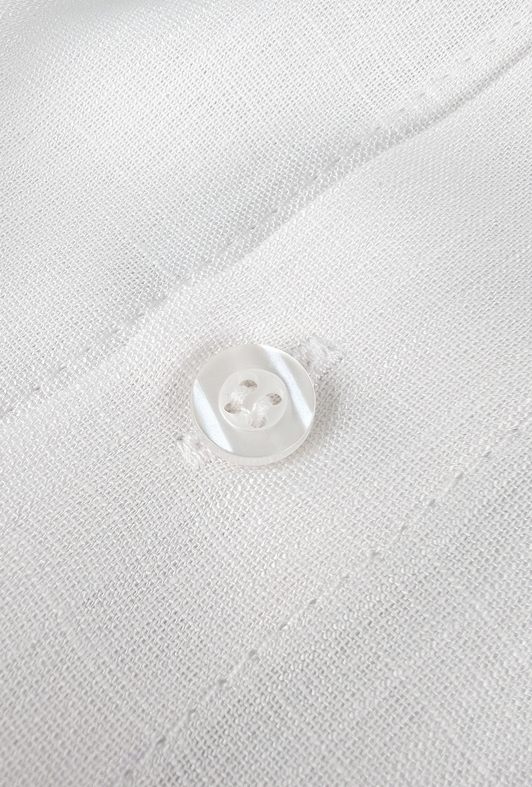 Camicia Uomo Mezza manica Dresserd Lino Viscosa - BIANCO