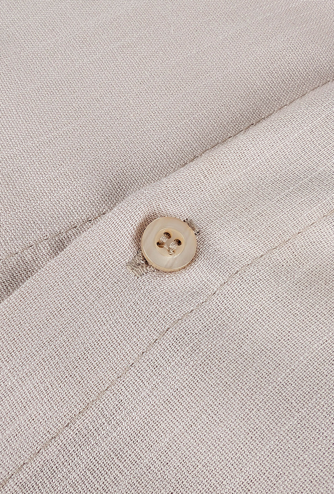 Camicia Uomo Mezza manica Dresserd Lino Viscosa - BEIGE