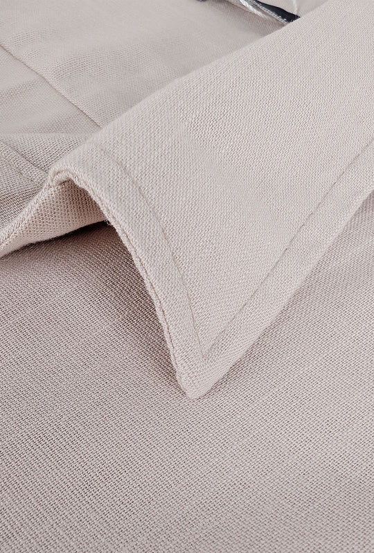 Camicia Uomo Mezza manica Dresserd Lino Viscosa - BEIGE