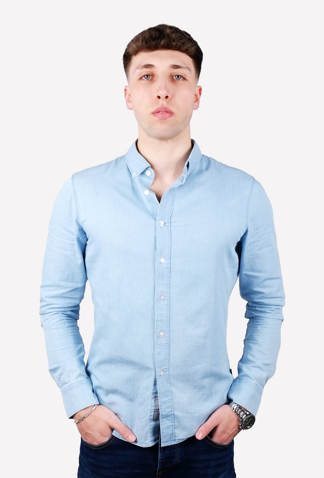 Camicia uomo di Jeans Calvin Klein Button down