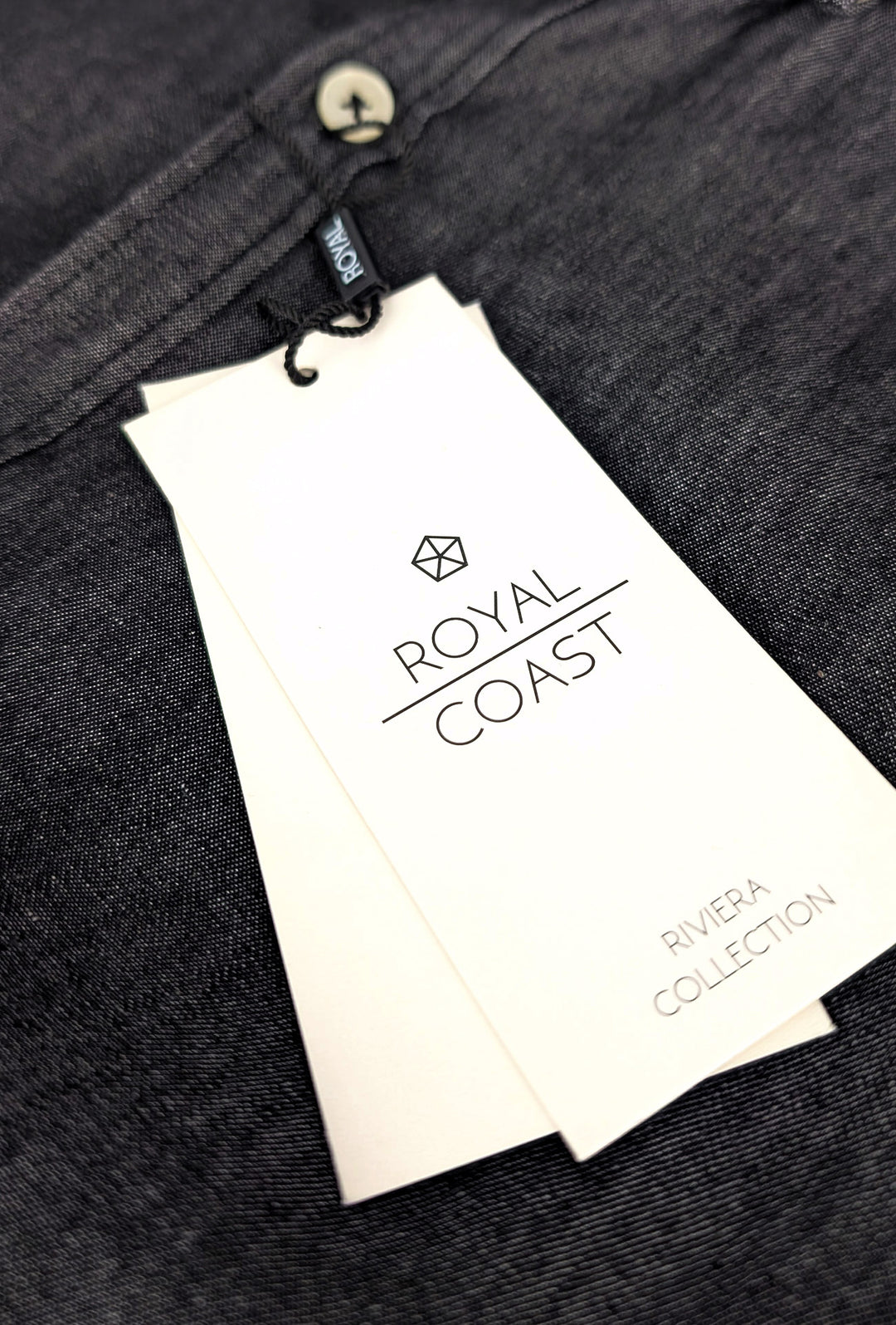 Camicia Uomo Jeans Denim Camicie semi slim fit colorazione scura