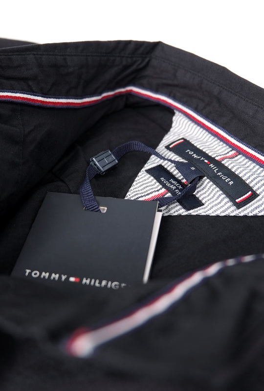 Camicia uomo Tommy Hilfiger button down Slim fit Cotone -  NERO