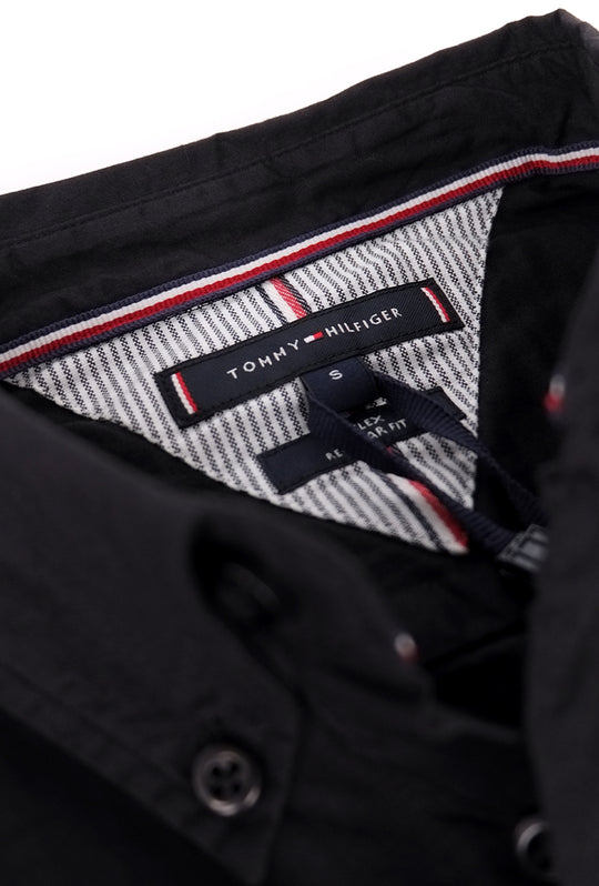 Camicia uomo Tommy Hilfiger button down Slim fit Cotone -  NERO