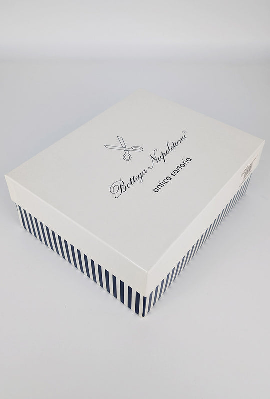 Camicia Uomo Manica lunga in cotone slim fit Fantasia - BLU