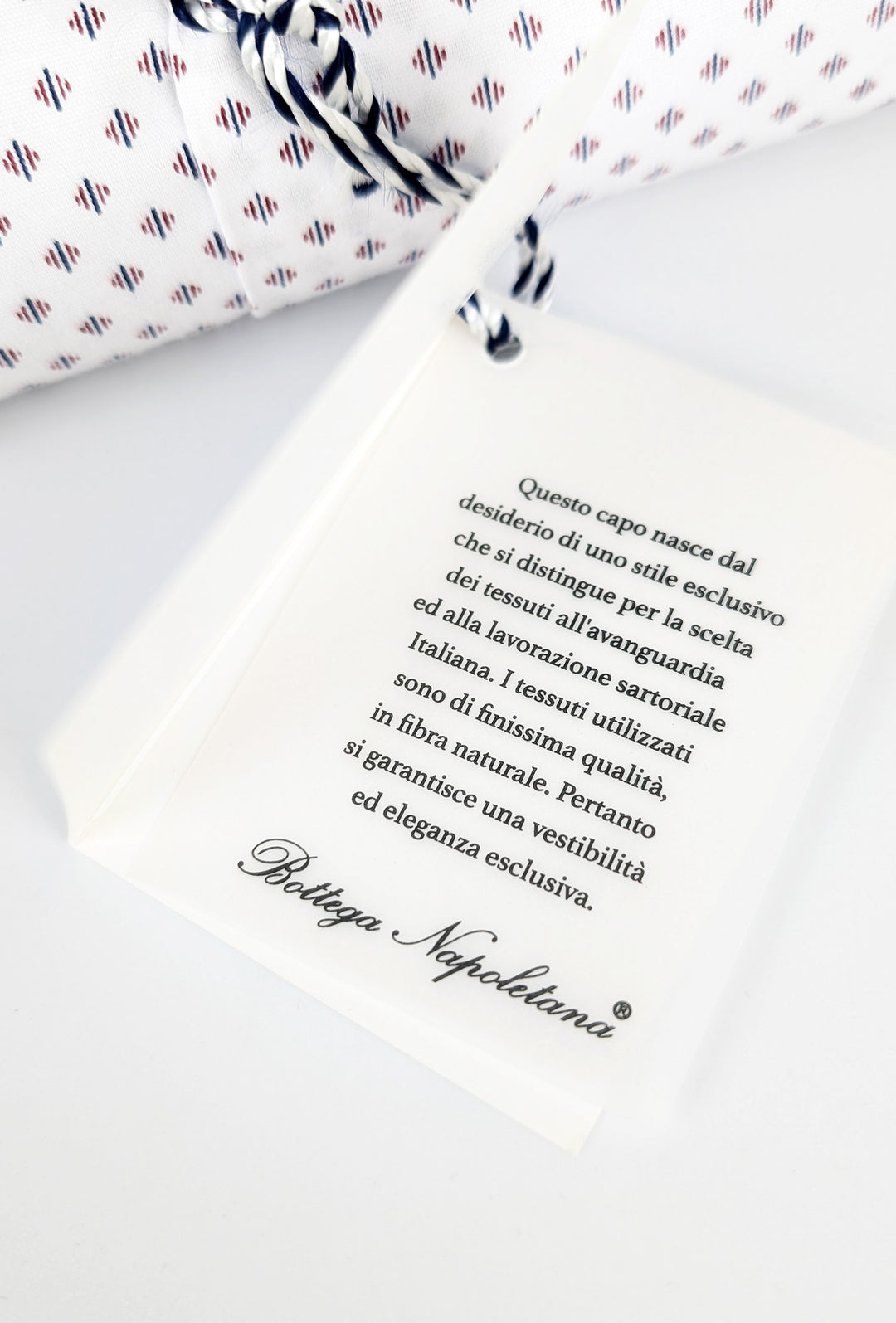 Camicia Uomo Manica lunga in cotone slim fit Fantasia - BIANCO/ BORDEAUX