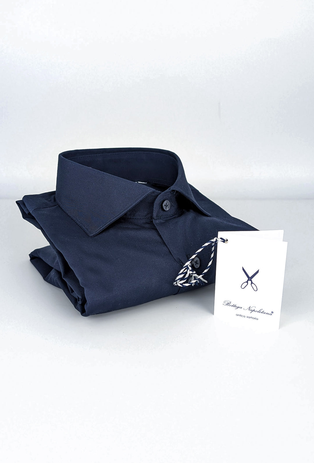 Camicia Uomo Manica lunga in cotone slim fit tinta Unita - BLU