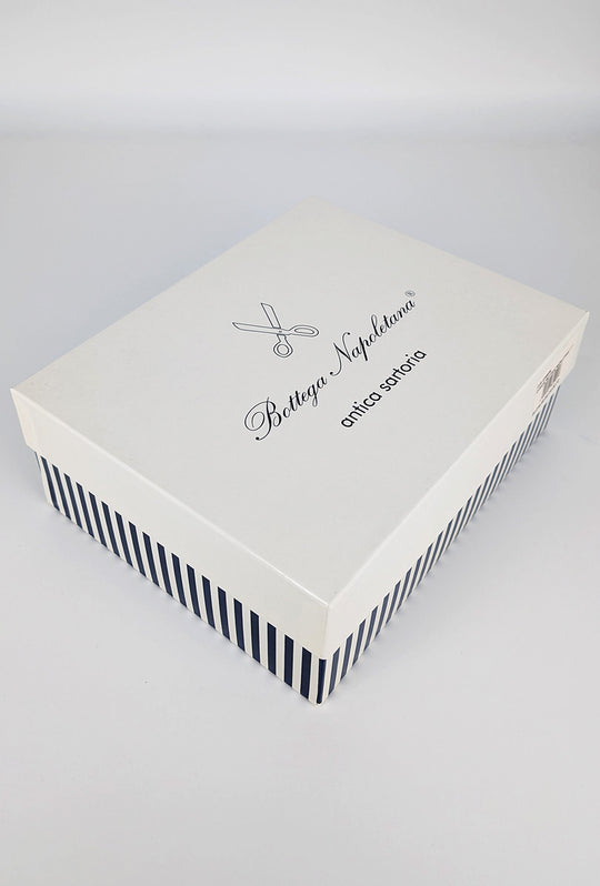 Camicia Uomo Manica lunga in cotone slim fit Fantasia - AZZURRO / BIANCO