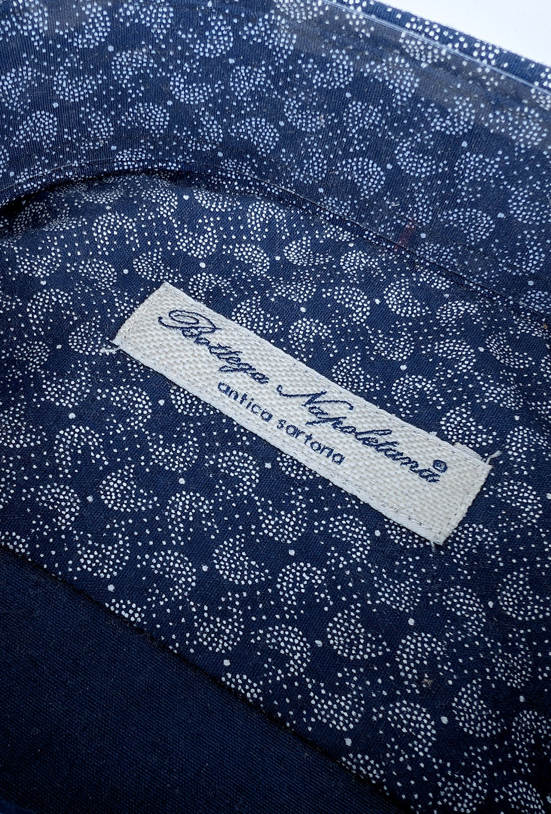 Camicia Uomo Manica lunga in cotone Fantasia - BLU