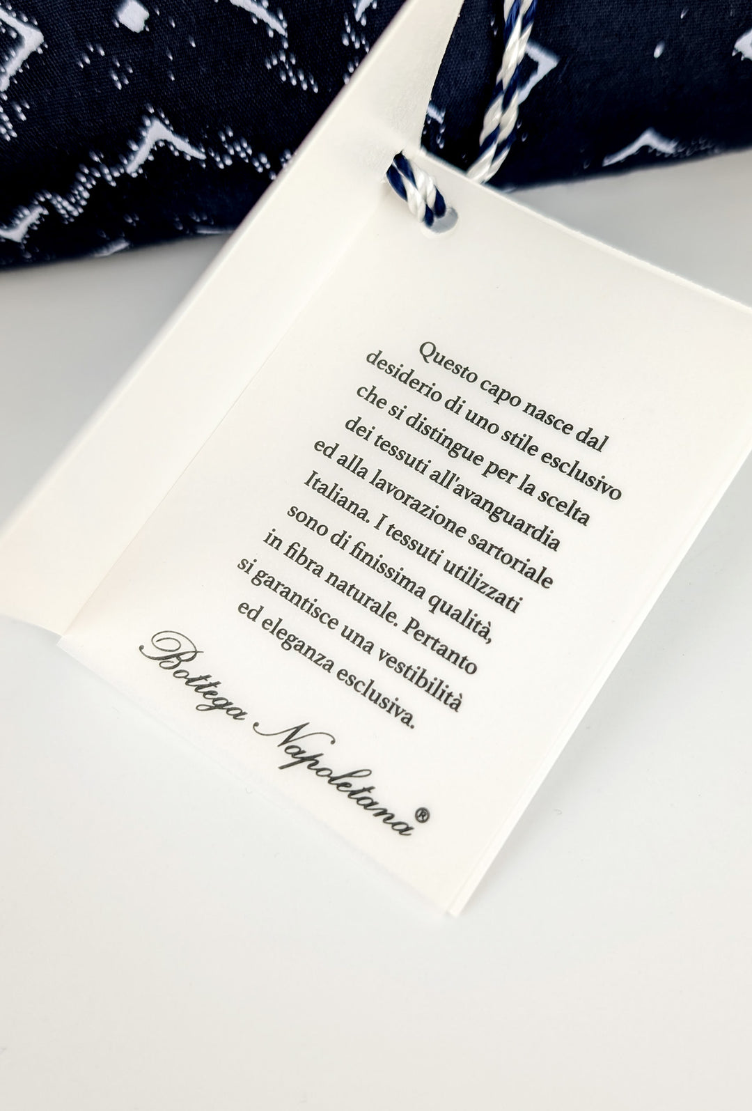 Camicia Uomo Manica lunga in cotone slim fit Fantasia - BLU