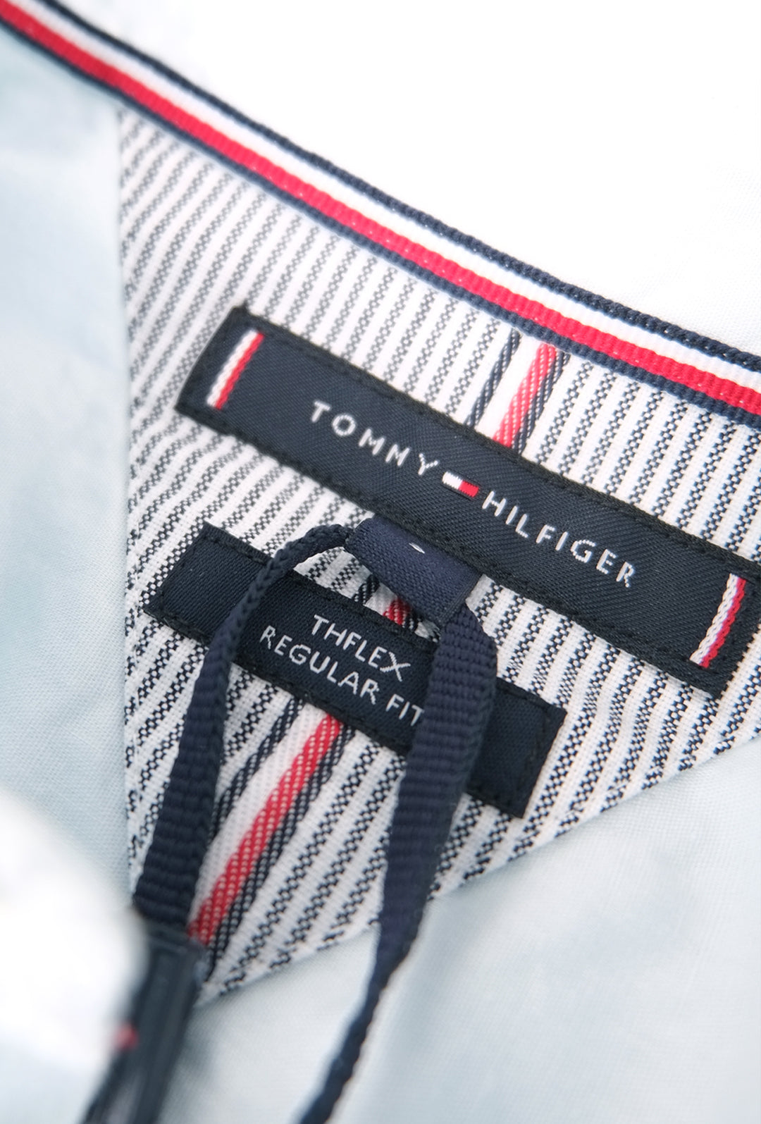 Camicia uomo Tommy Hilfiger button down Slim fit Cotone -  CELESTE