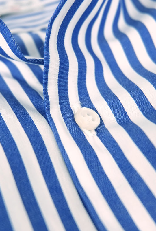 Camicia Uomo manica lunga Dresserd custom semi slim fit riga larga