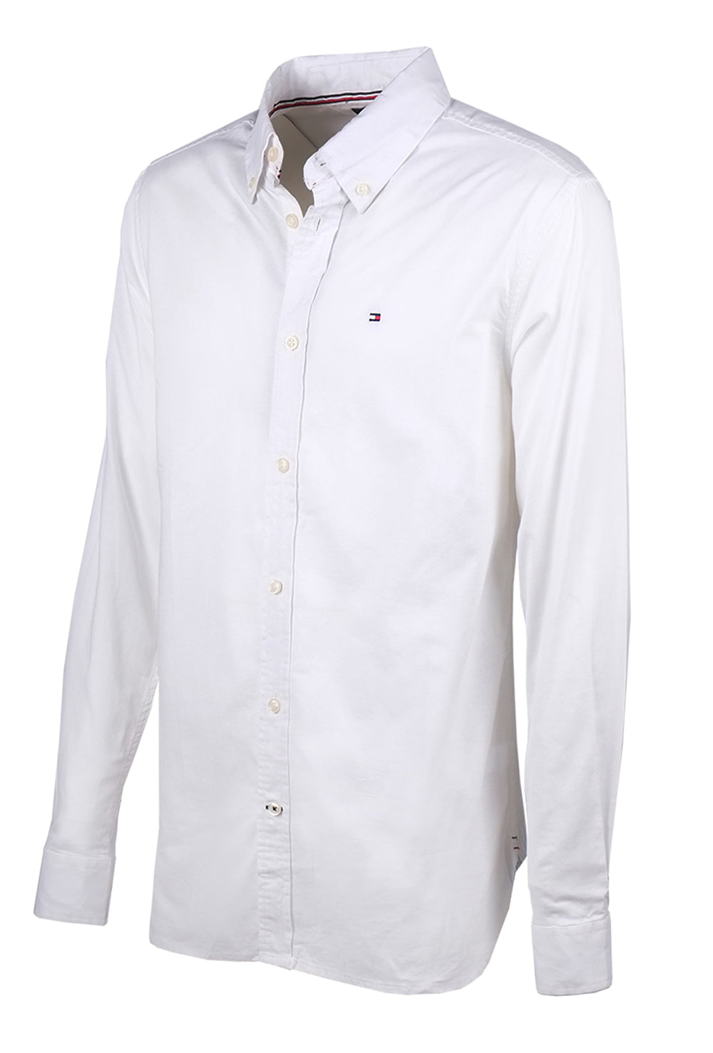 Camicia Uomo Tommy Hilfiger Button Down THFLEX manica lunga- BIANCO