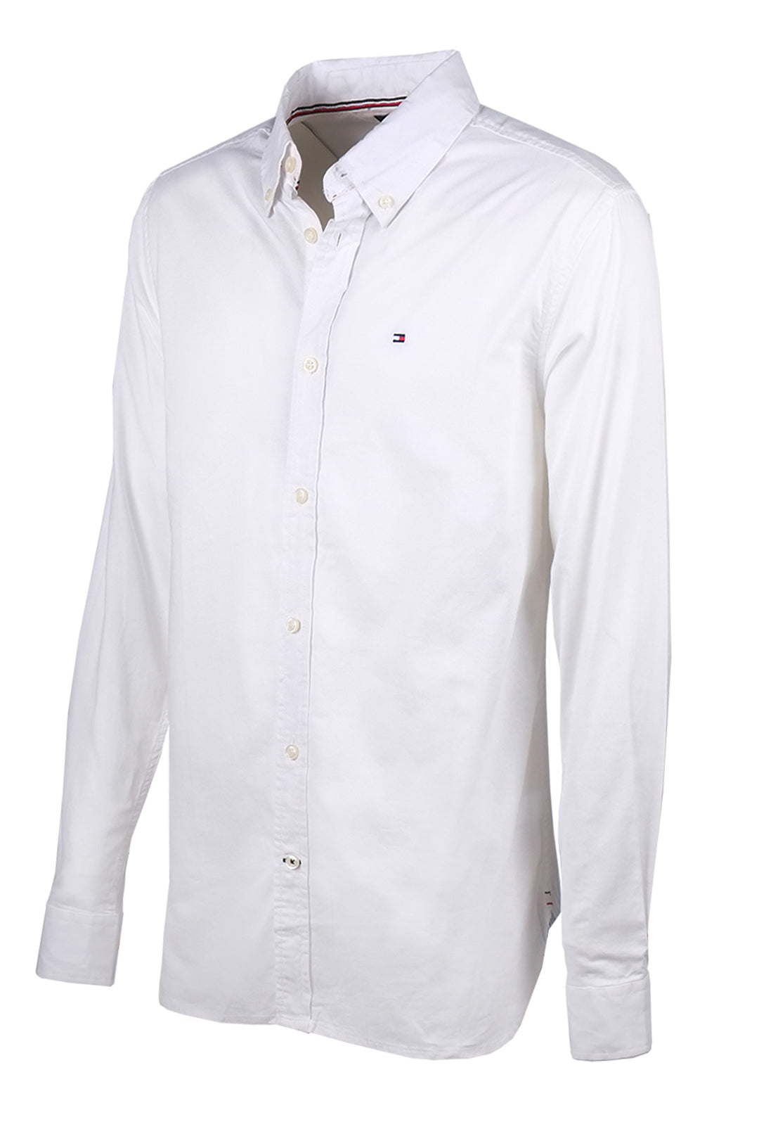 Camicia Uomo Tommy Hilfiger Button Down THFLEX manica lunga- BIANCO