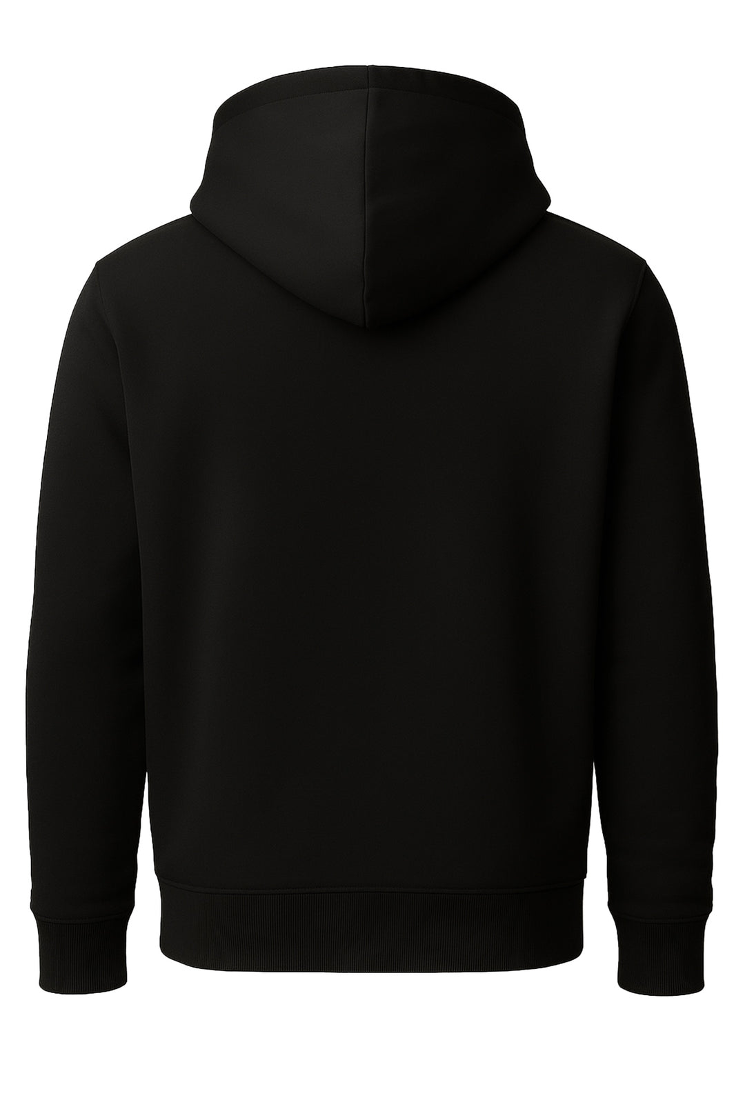 Felpa uomo chiusa con cappuccio Dresserd Felpata invernale - NERO
