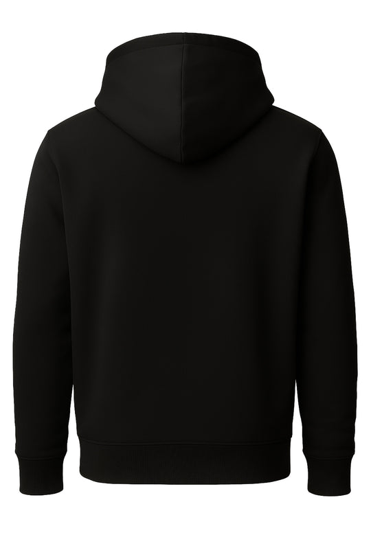 Felpa uomo chiusa con cappuccio Dresserd Felpata invernale - NERO