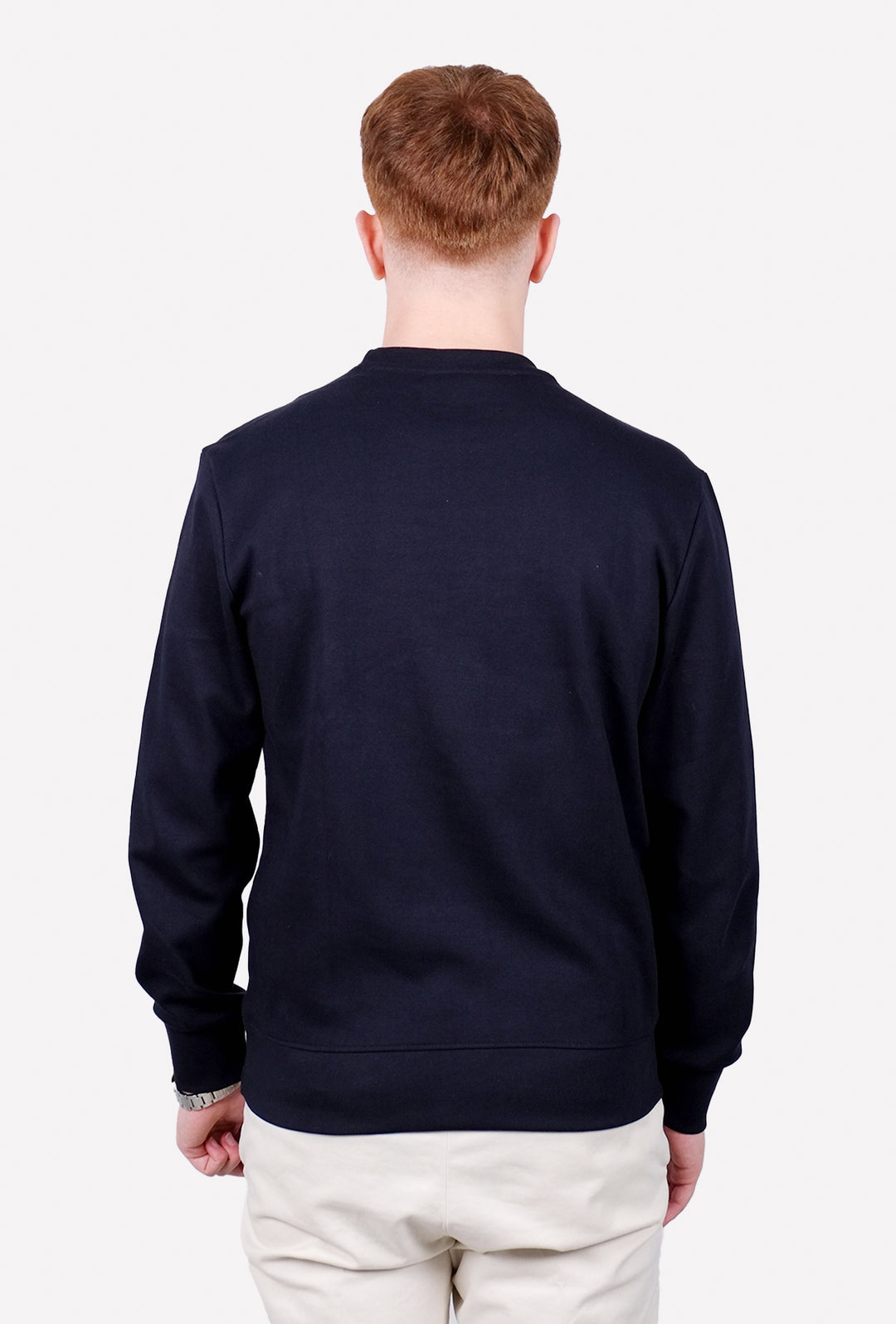Felpa uomo CALVIN KLEIN girocollo logo grande - BLU