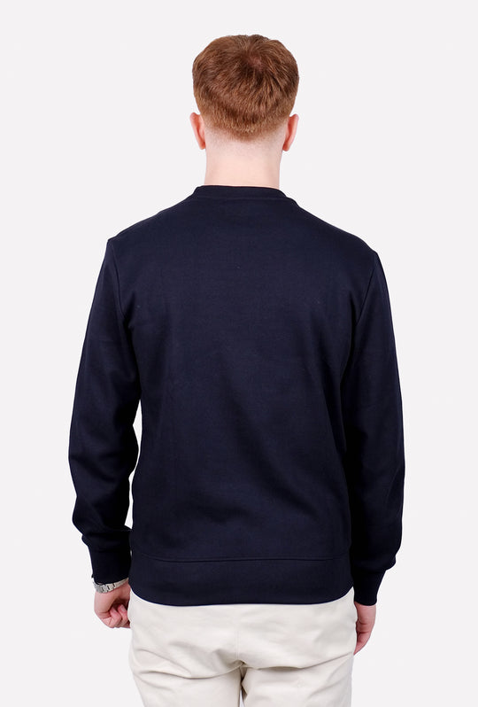 Felpa uomo CALVIN KLEIN girocollo logo grande - BLU