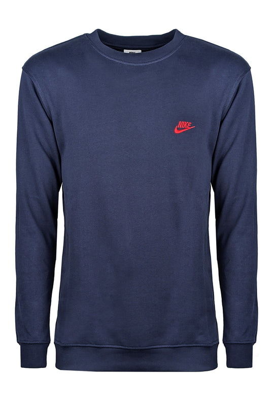 Felpa Uomo Girocollo NIKE Felpato - BLU