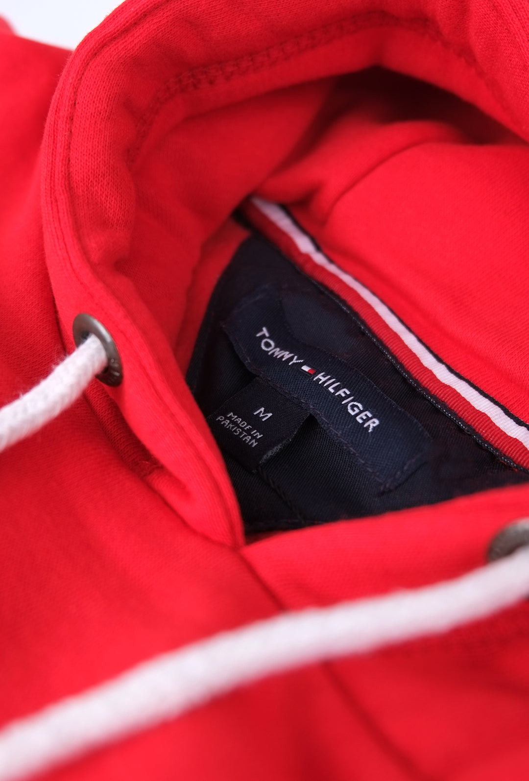 Felpa Uomo TOMMY HILFIGER chiusa con cappuccio - ROSSO