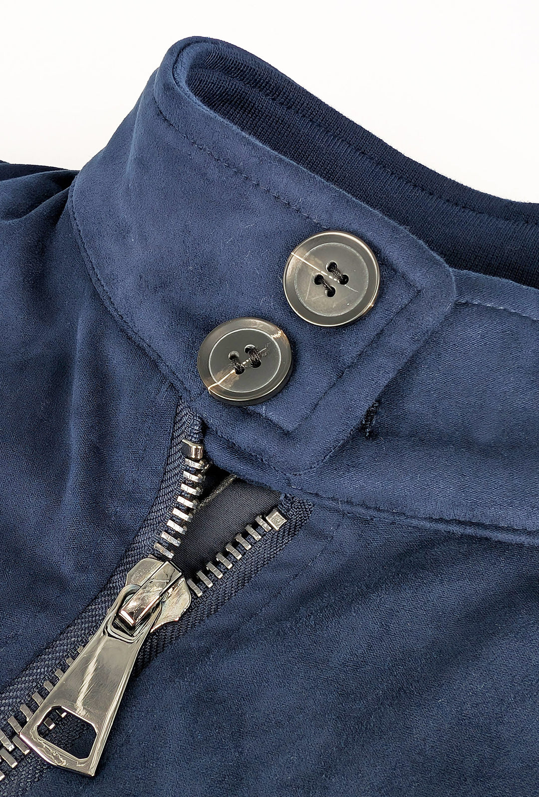 Giubbotto uomo in Camoscio Tessuti Leggero giubbotti con tasconi - BLU