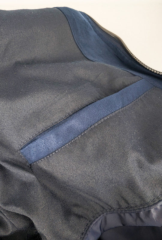 Giubbotto uomo in Camoscio Tessuti Leggero giubbotti con tasconi - BLU