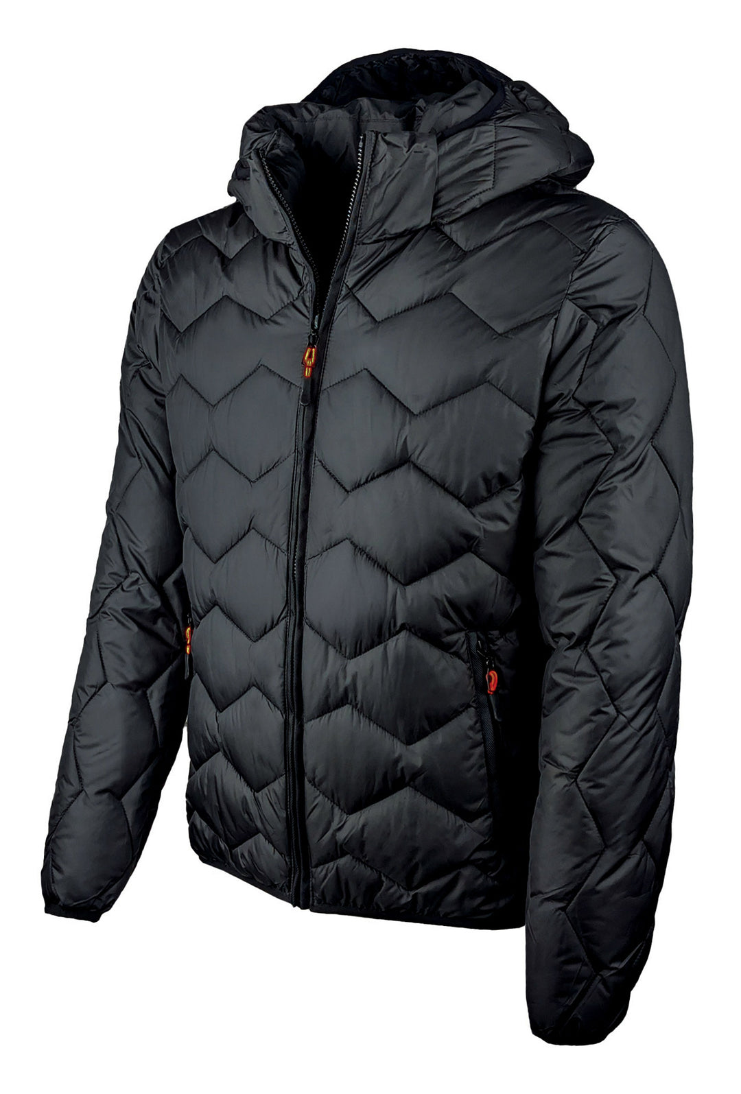 Giubbotto uomo dresserd piumino con cappuccio smontabile - NERO