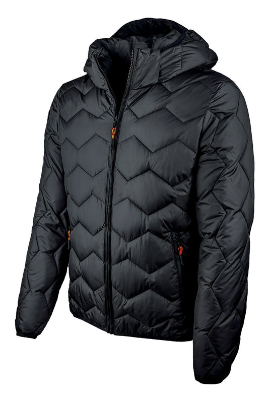 Giubbotto uomo dresserd piumino con cappuccio smontabile - NERO
