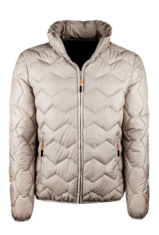 Giubbotto uomo dresserd piumino con cappuccio smontabile - BEIGE