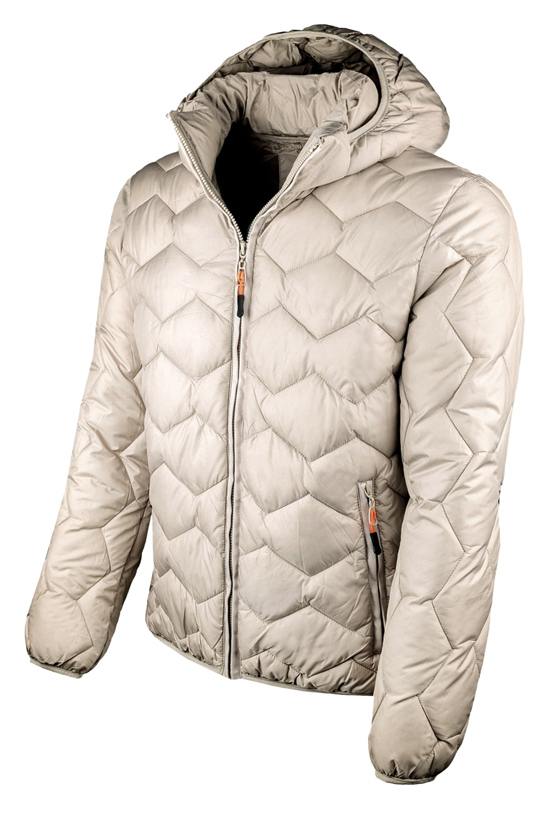 Giubbotto uomo dresserd piumino con cappuccio smontabile - BEIGE