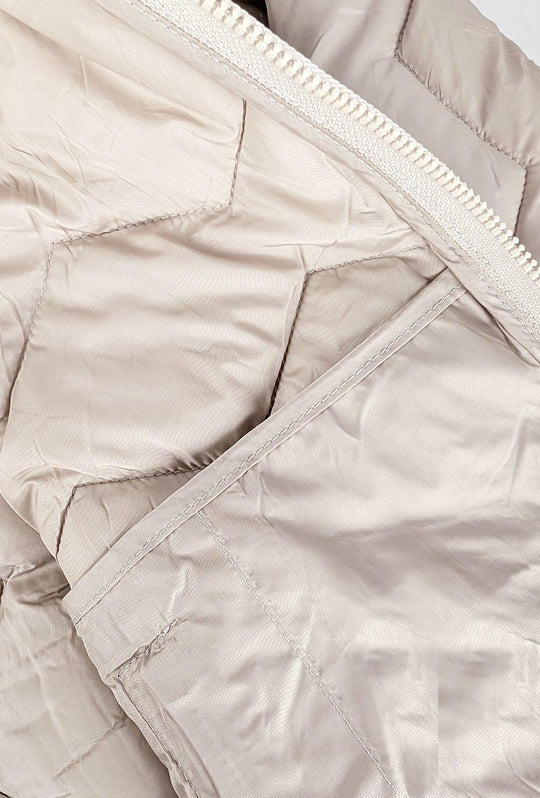 Giubbotto uomo dresserd piumino con cappuccio smontabile - BEIGE