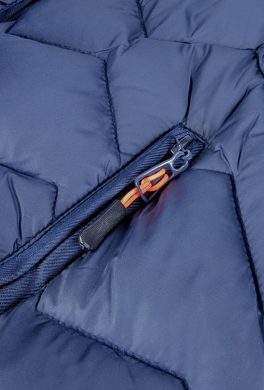 Giubbotto uomo dresserd piumino con cappuccio smontabile - BLU