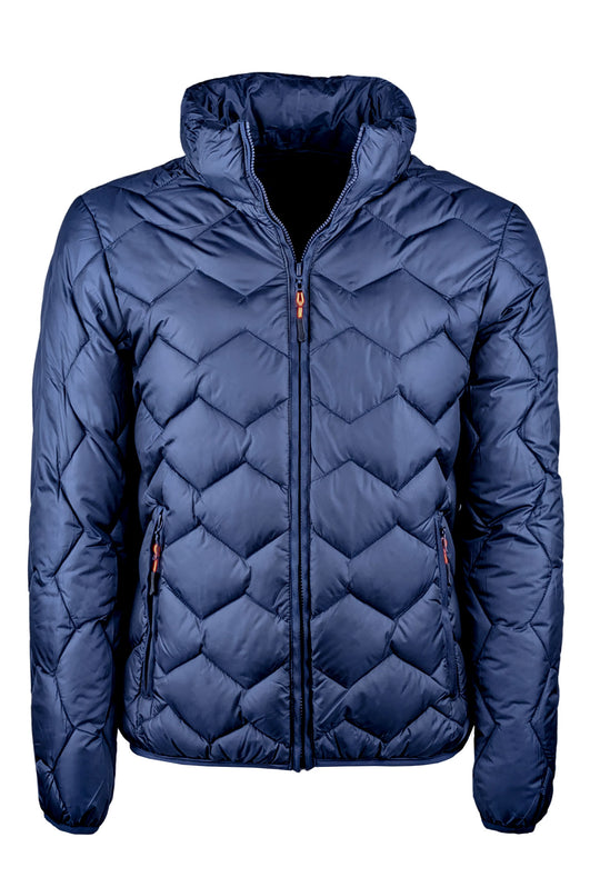 Giubbotto uomo dresserd piumino con cappuccio smontabile - BLU
