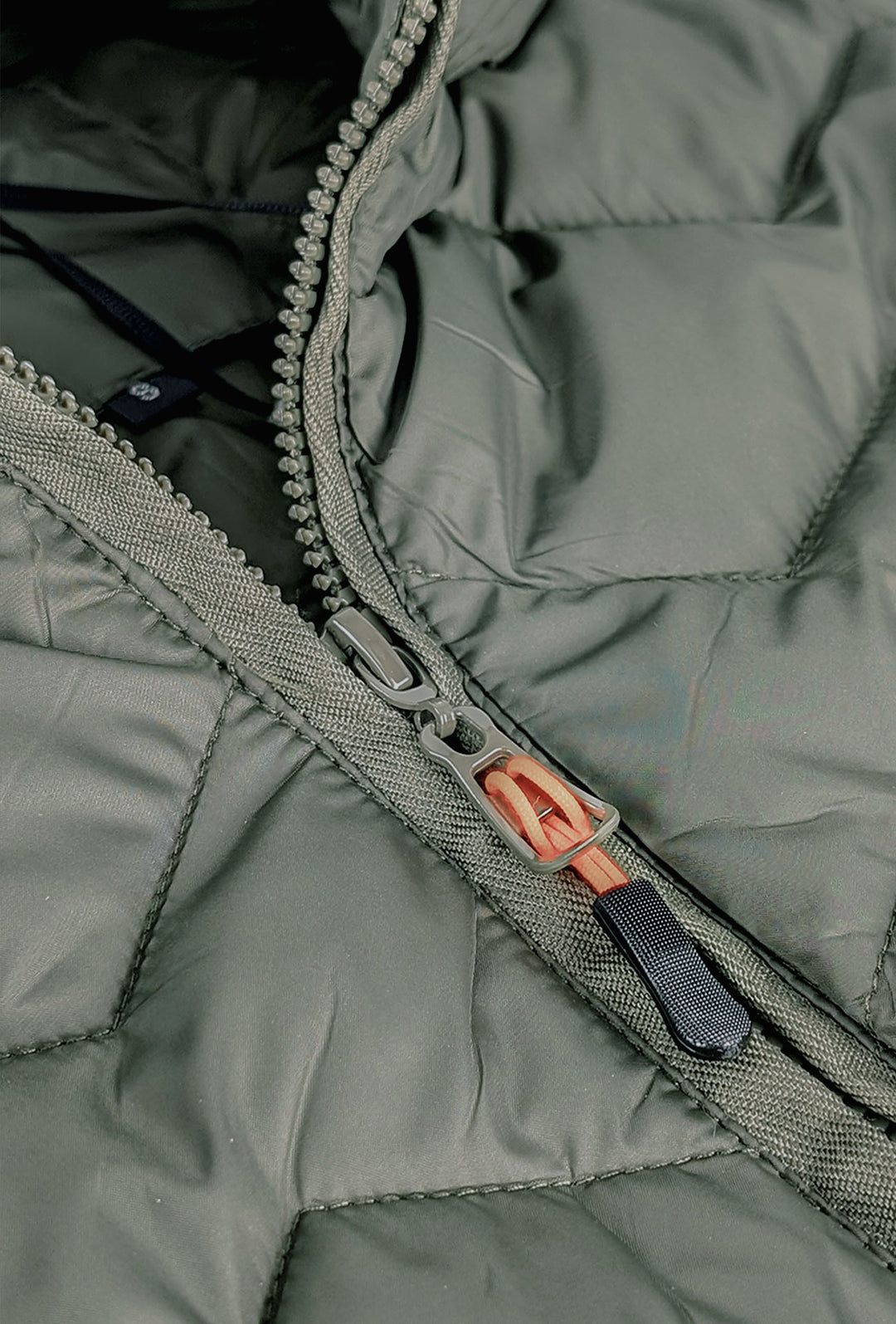 Giubbotto uomo dresserd piumino con cappuccio smontabile - VERDE MILITARE
