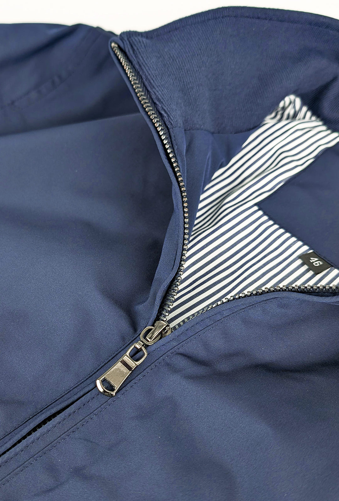 Giubbotto Uomo Bomber Leggero con balza e polsini in cotone - BLU