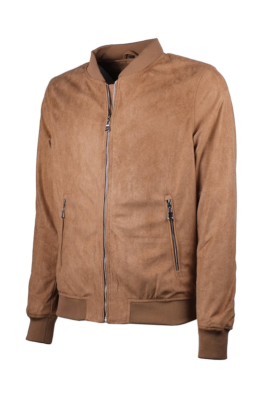 Giubbotto Uomo Leggero Simil Camoscio College Semi slim Dresserd - CAMMELLO