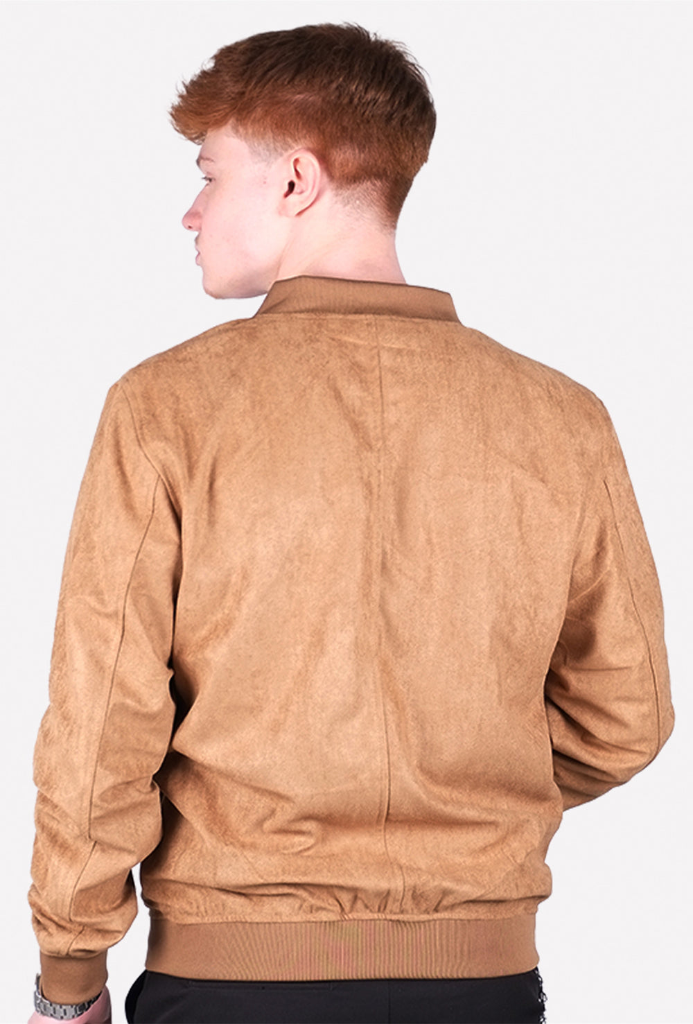 Giubbotto Uomo Leggero Simil Camoscio College Semi slim Dresserd - CAMMELLO