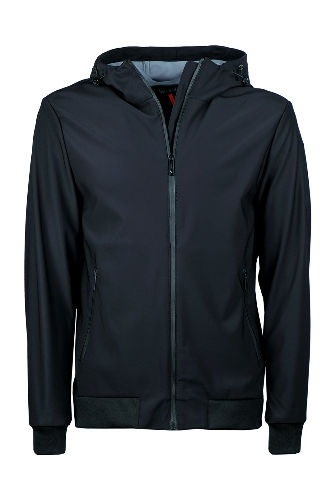 Giubbotto Uomo Primaverile Tessuto tecnico Zip termosaldata Dresserd - NERO