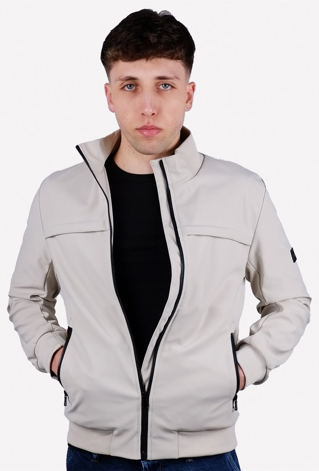Giubbotto uomo Leggero in tessuto tecnico Giubbotti dresserd - GHIACCIO