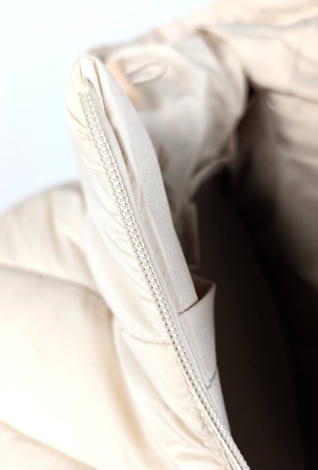 Giubbotto donna double face Piumino tessuto tecnico Cappuccio smontabile - BEIGE