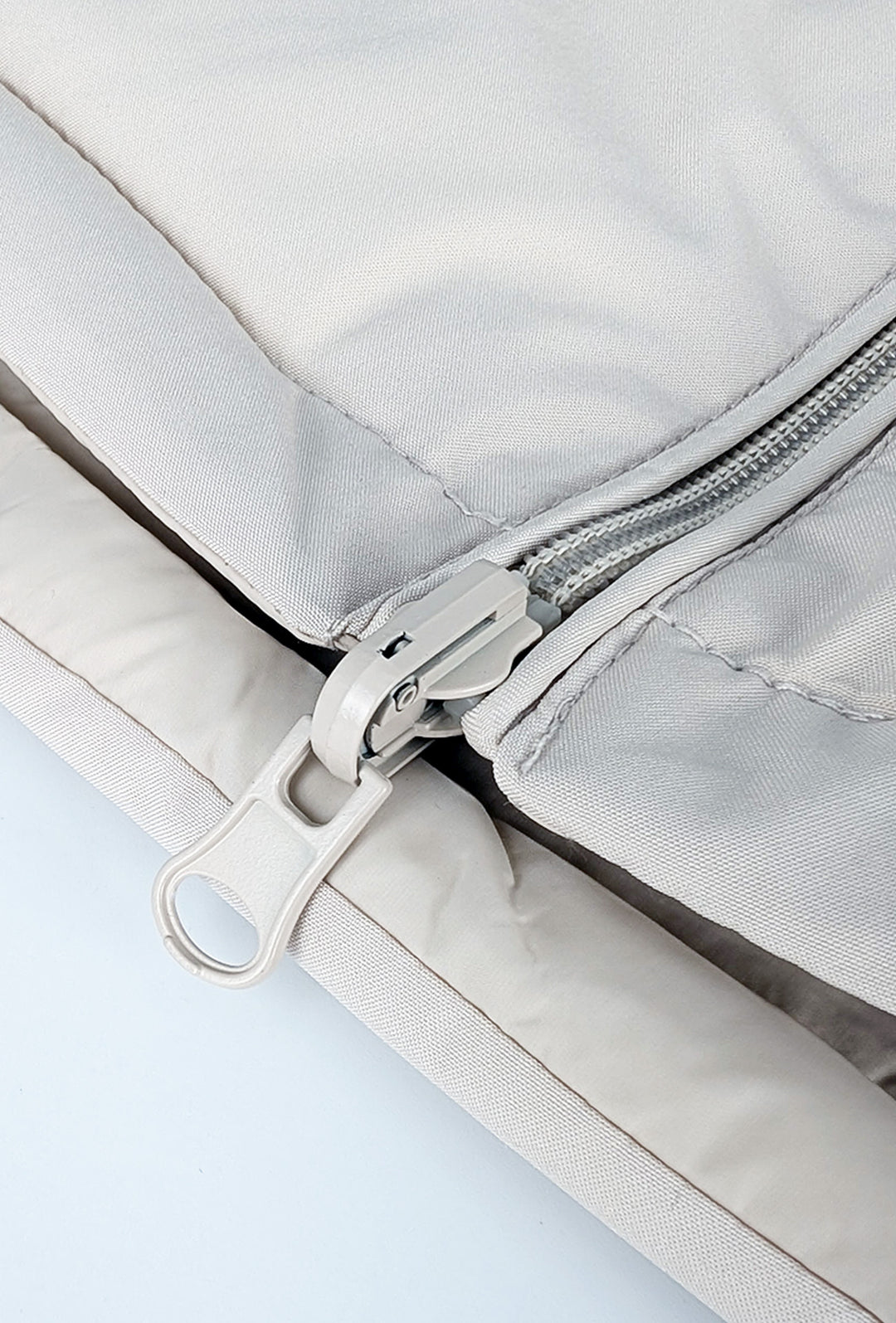 Giubbotto donna double face Piumino tessuto tecnico Cappuccio smontabile - BEIGE