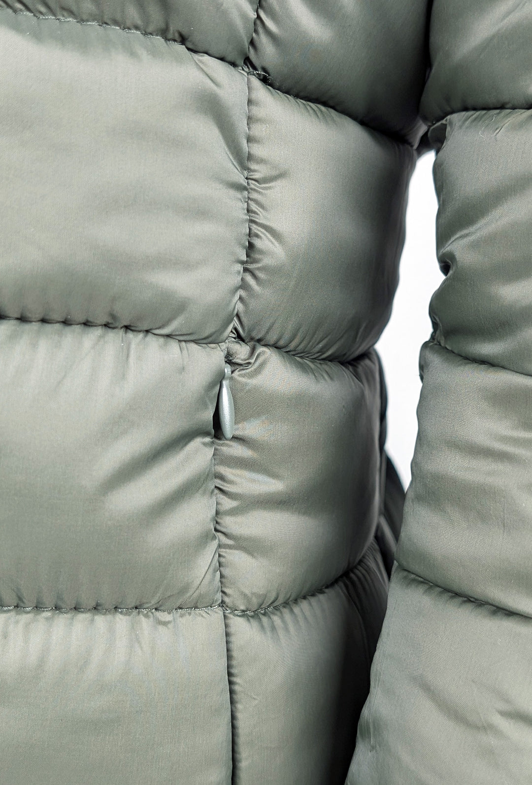 Giubbotto donna double face Piumino tessuto tecnico Cappuccio smontabile - VERDE