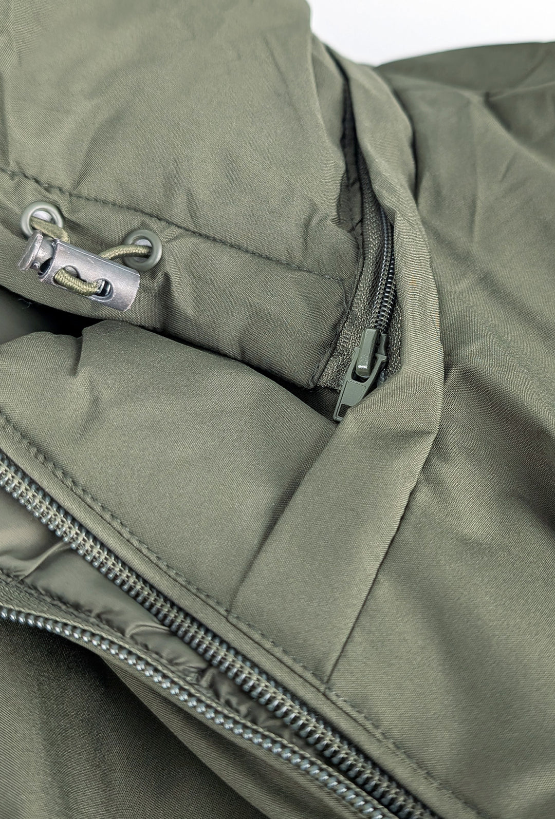 Giubbotto donna double face Piumino tessuto tecnico Cappuccio smontabile - VERDE