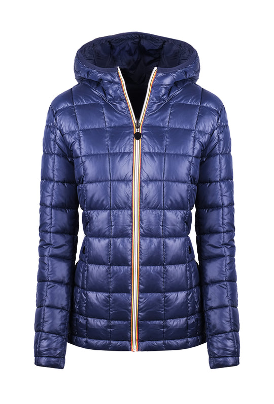 Giubbotto Donna Double Face piumino e tessuto tecnico - BLU / BLU