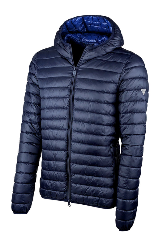 Piumino Uomo Cranberry giubbotto leggero con cappuccio - BLU