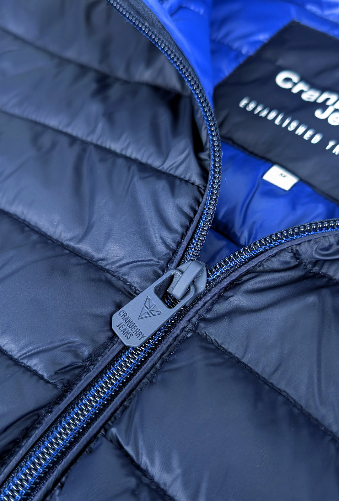 Piumino Uomo Cranberry giubbotto leggero con cappuccio - BLU