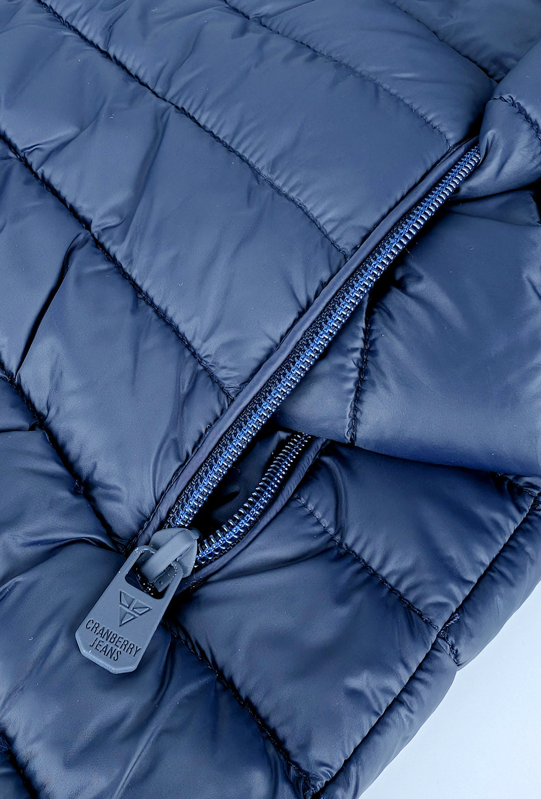 Piumino Uomo Cranberry giubbotto leggero con cappuccio - BLU
