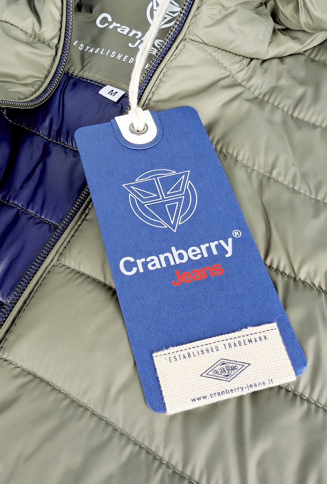 Piumino Uomo Cranberry giubbotto leggero con cappuccio - VERDE